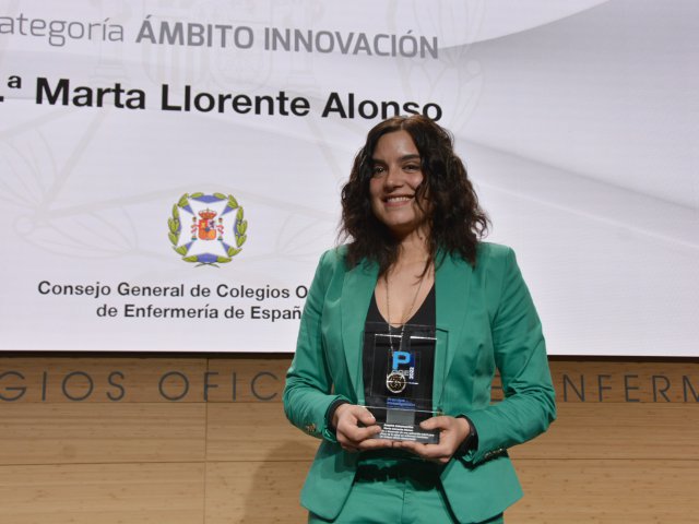 Marta Llorente, ganadora del ámbito innovación